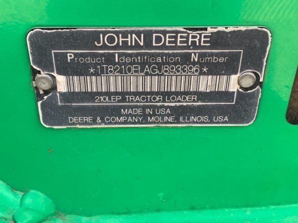 2016 John Deere 210 LEP