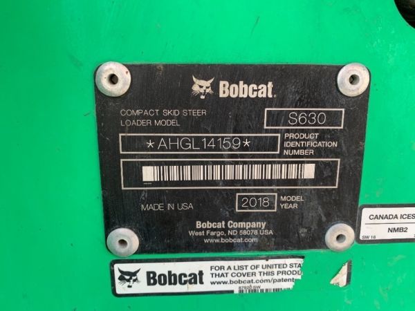 2018 Bobcat S630