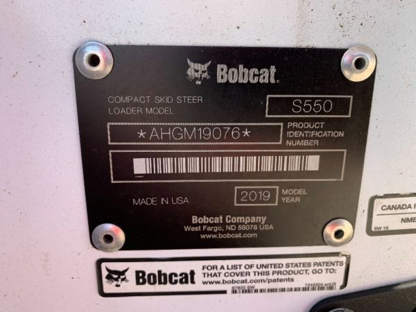 2019 Bobcat S550