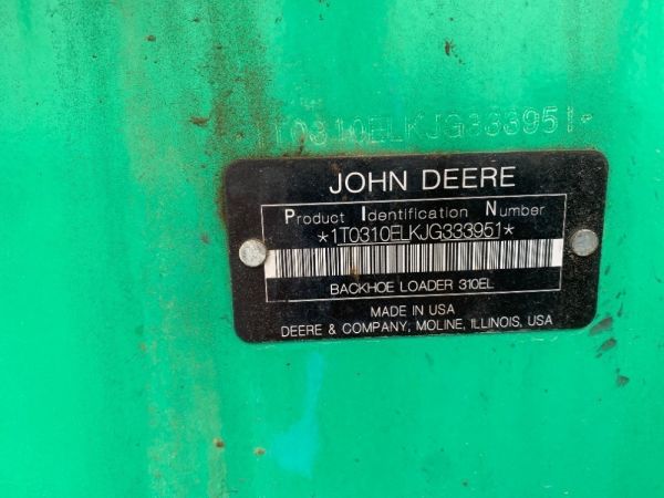 2018 John Deere 310L EP